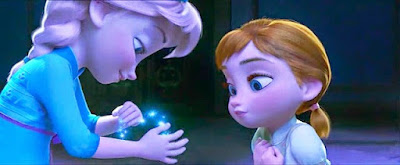 Gambar Kartun Anna dan Elsa Frozen Masih Kecil