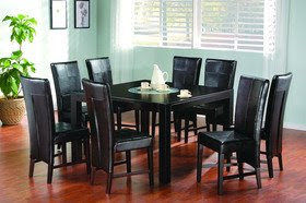 Contemporary Dark Brown Dining Room Furniture Set