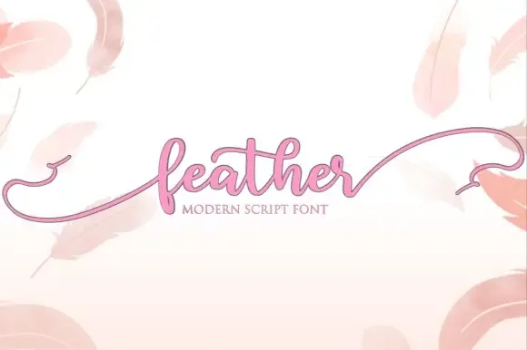 Feather Modern Script Font