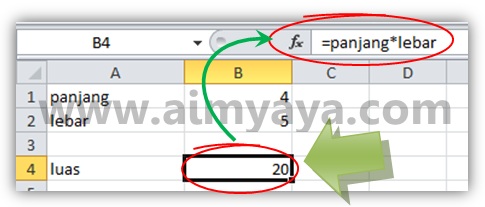 Perhitungan di microsoft excel sering memakai konstanta  Cara Mempermudah Perhitungan di Ms  Excel