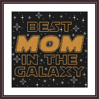 Best mom of the galaxy cross stitch pattern - Tango Stitch