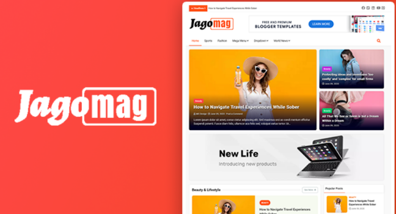 JagoMag The Ultimate Magazine Blogger Template