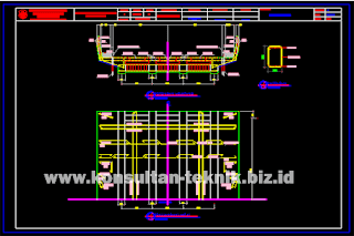Gambar-Jembatan-Gelagar-Beton-Bertulang-Balok-T-Kelas-B-Bentang-13-Meter-Format-DWG-Autocad-03