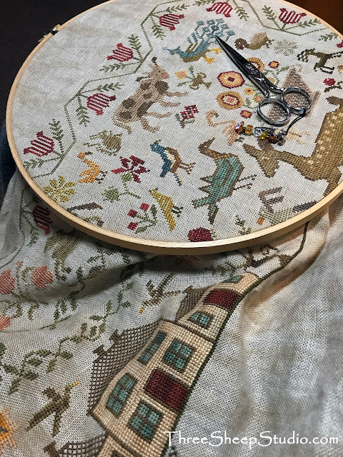 'His eye is on the Sparrow' counted cross stitch