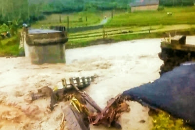 Jalur Penghubung Dua Desa Kecamatan Punggelan Ditutup Sementara, Akibat Jembatan Sungai Pekacangan Terputus