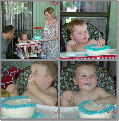 Eating Cake collage