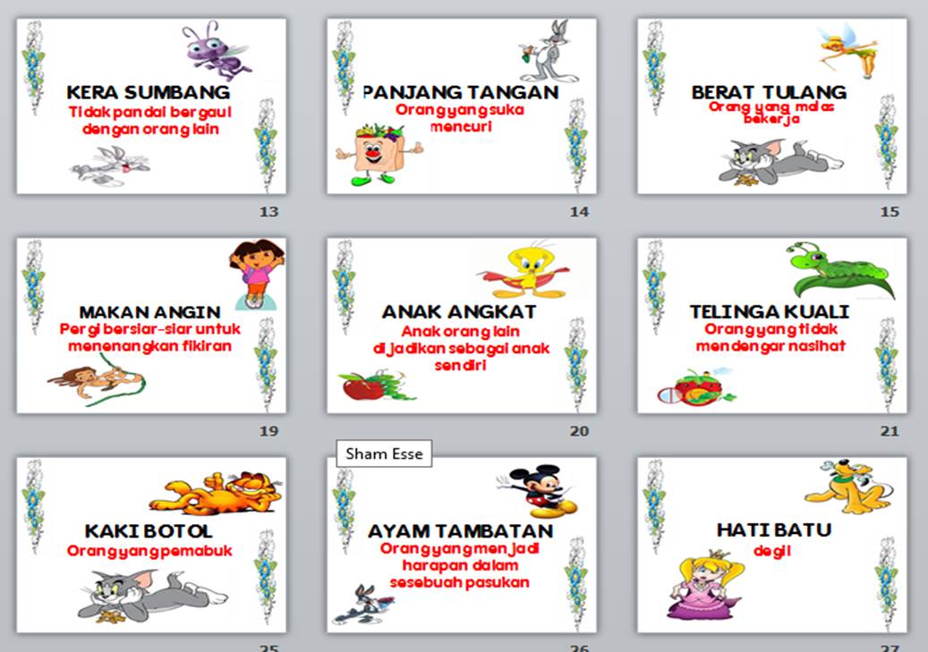 Simpulan Bahasa - Lessons - Tes Teach