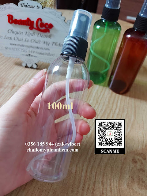 Chai nhựa phun sương 100ml