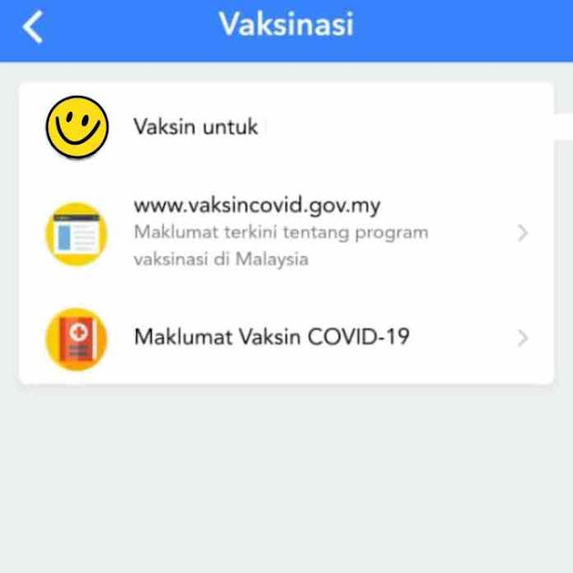 cara daftar vaksin covid19 di MySejahtera