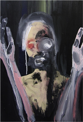 Andrew Guenther "Aware Now" 2009 synthetic polymer on canvas, 24 x 18 Inches