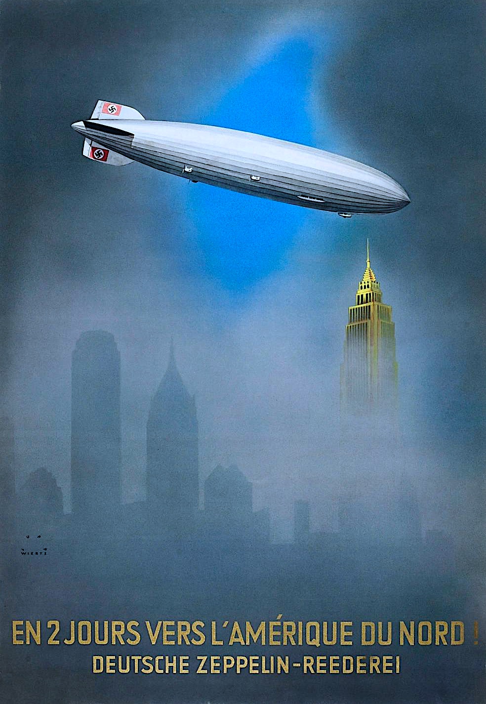 a 1936 poster illustration by Jupp Wiertz