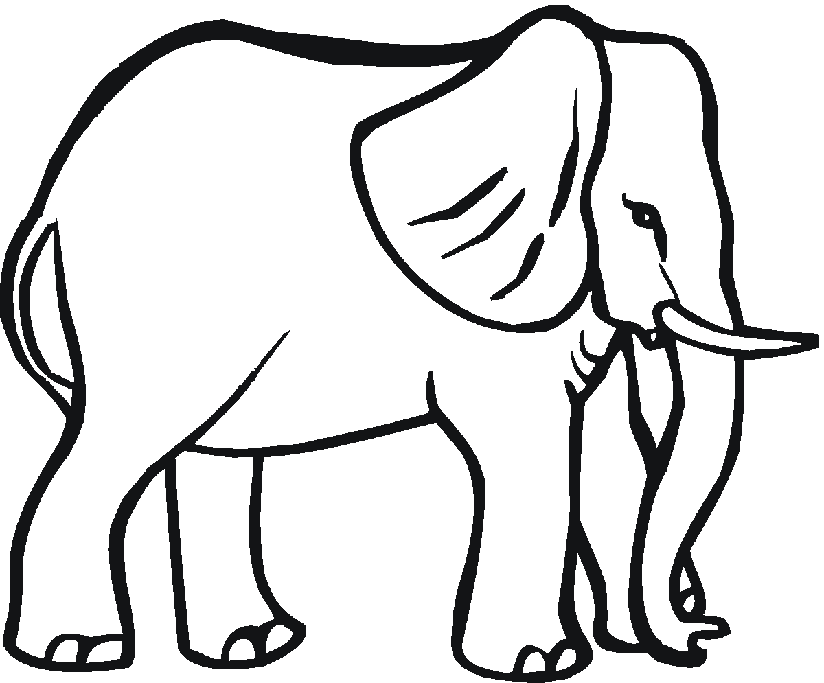 Download Coloring Pages For Animals: Elephant Big Animals Coloring ...