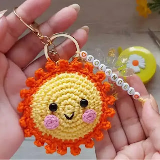 Llaverito de Solecito a Crochet