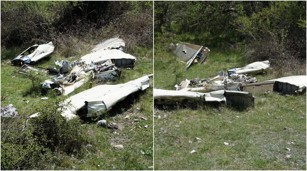 Small airplane wreck