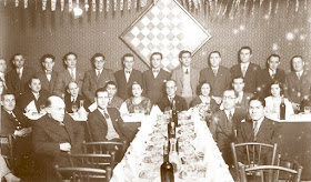 Cena de homenaje a Ricard Riu Roca en diciembre de 1932