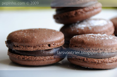 Macarons de chocolate con leche