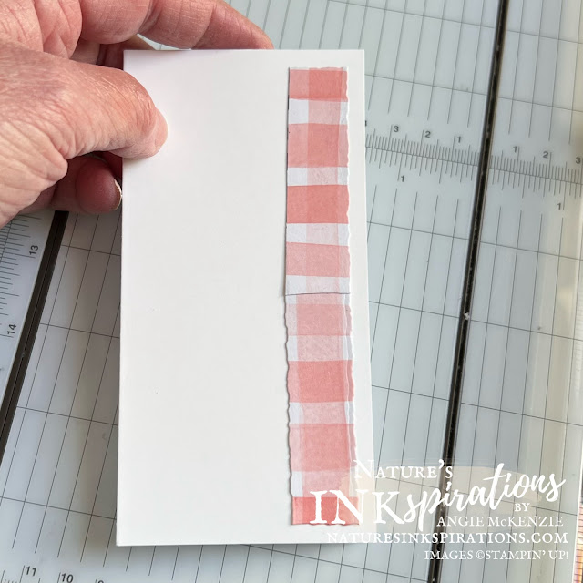 Paper Pumpkin June 2022 Alternative (watercolor square cut in strips to create a longer strip) | Nature's INKspirations by Angie McKenzie