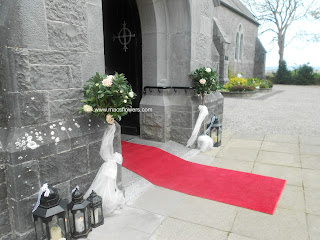 wedding flowers at monaleen church limerick and adare manor