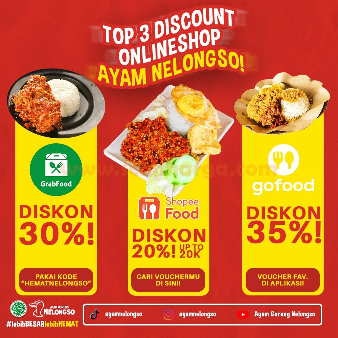 AYAM NELONGSO Promo ONLINE SHOP DISKON 35%