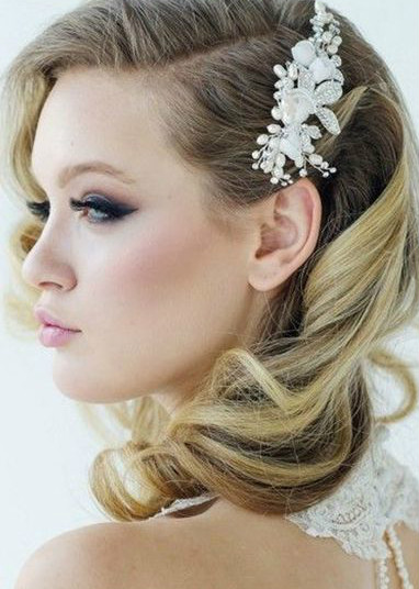 Peinados 2018 tendencias para novias y nuevos cortes de pelo  - Peinados Novia 2017 Pelo Largo