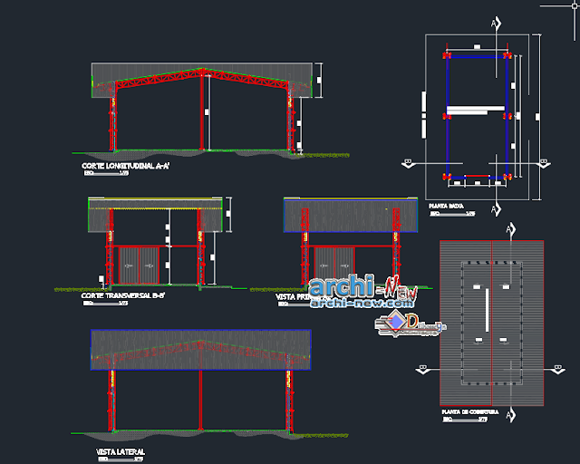 Gas plant project in AutoCAD 