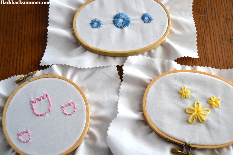 Flashback Summer: how to embroider tulips - sewing DIY