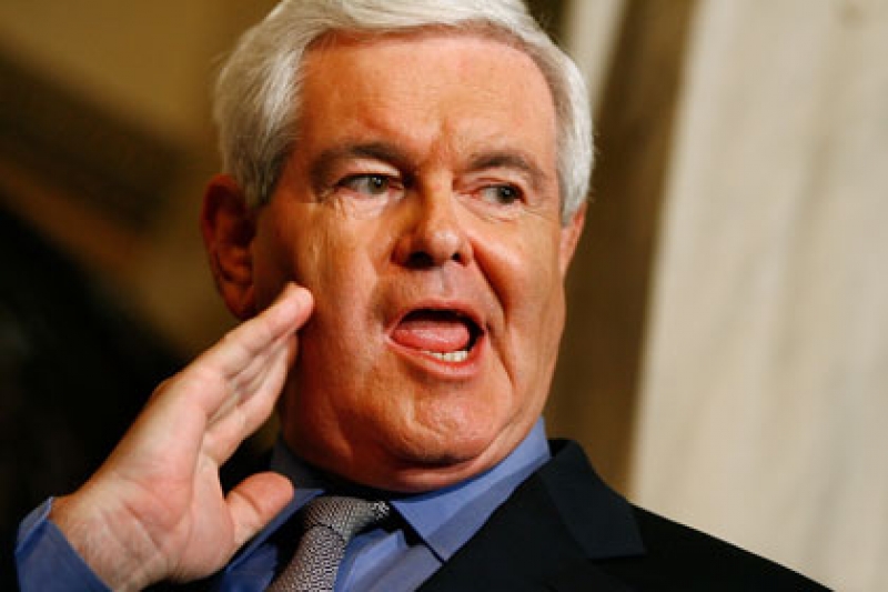 newt gingrich. Newt Gingrich, true to his