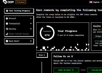 Airdrop de DOP Testnet