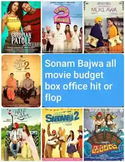 Sonam Bajwa - all Movie list budget box office hit or flop detail box office Gil