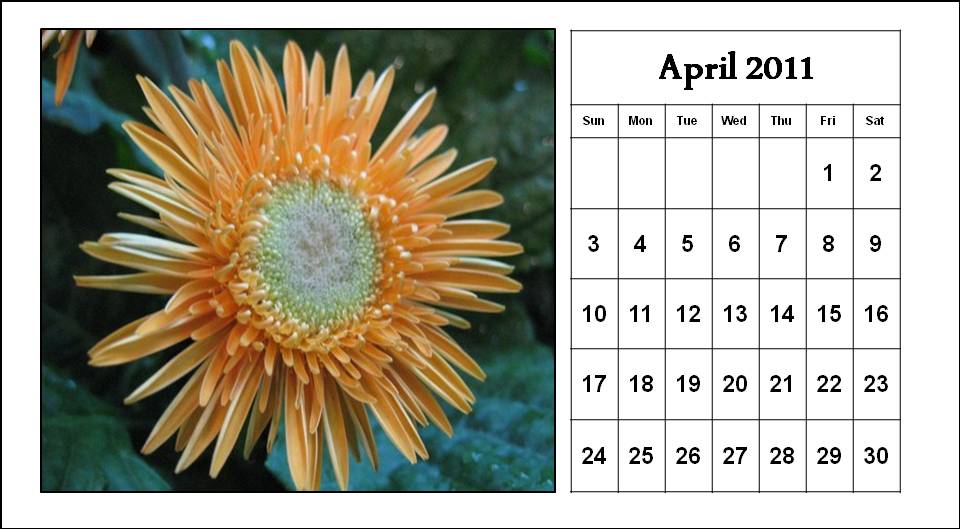 2011 calendar canada. april 2011 calendar canada.