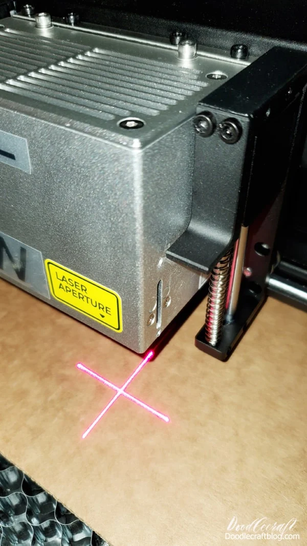 distance sensor removed from the laser head module of the xTool S1
