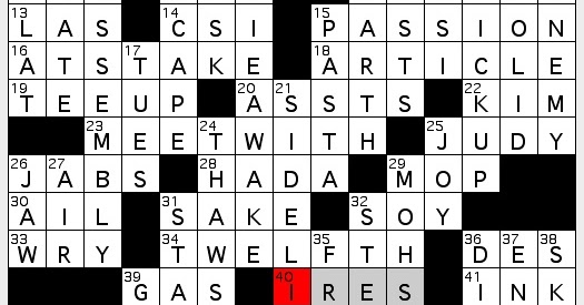 Crossword Puzzle: Issue 50 – December 2017 – Kind Of A Big ...