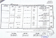 توزيع منهج اللغة العربية للصف الرابع الابتدائى الفصل الدراسى الثانى للعام الدراسى 2015/2016