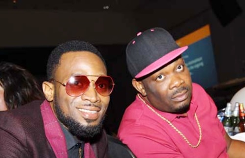 #BenBruceAt60: How Don Jazzy Embarrassed D'banj On Stage at Ben-Bruce's Birthday Bash (Photos)