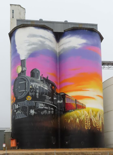 Silo art at Farrell Flats