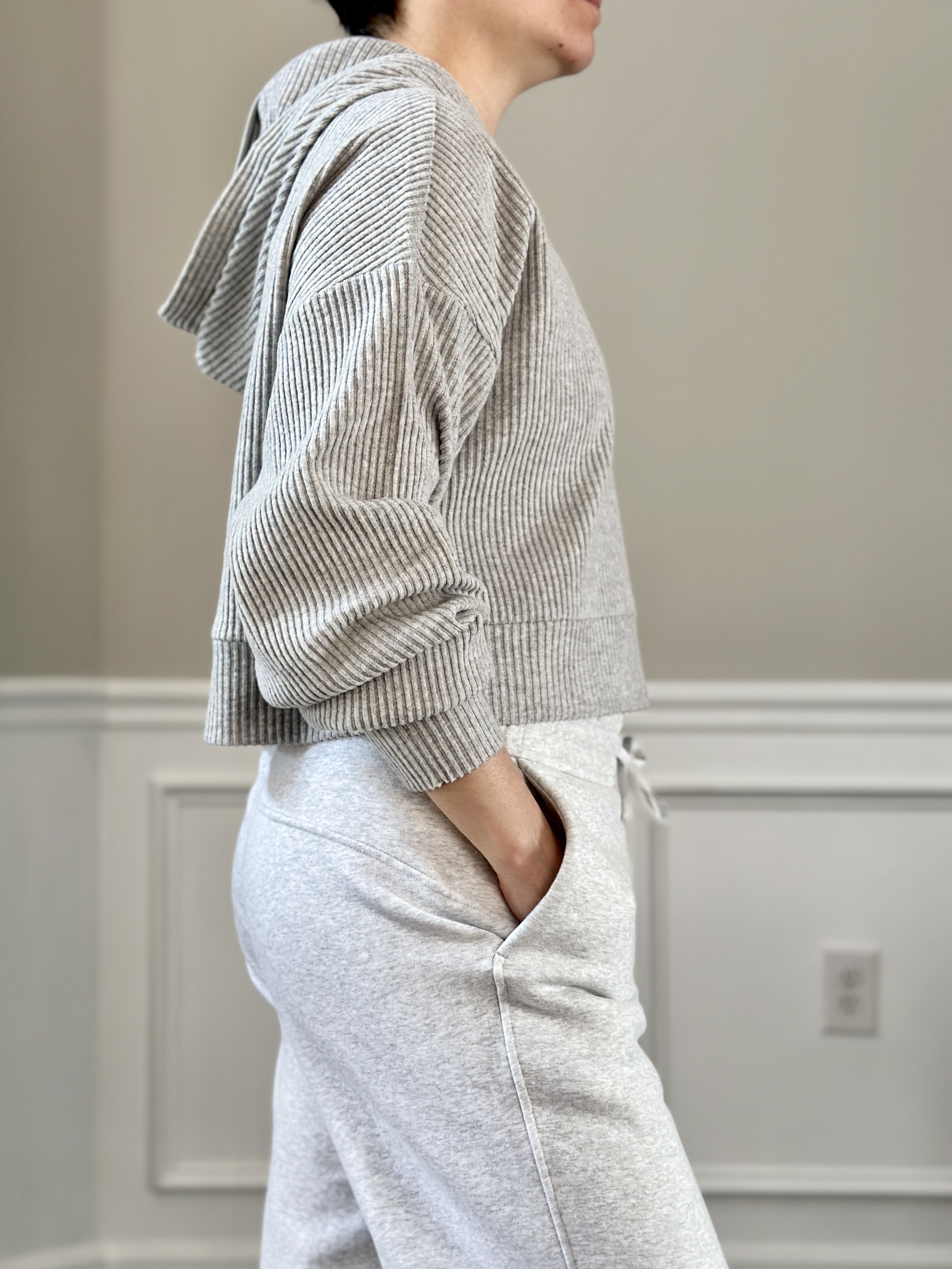 Fit Review! Alo Yoga Muse Hoodie, Renown Heavy Weight Hoodie & Lululemon  Loungeful High-Rise Cropped Jogger