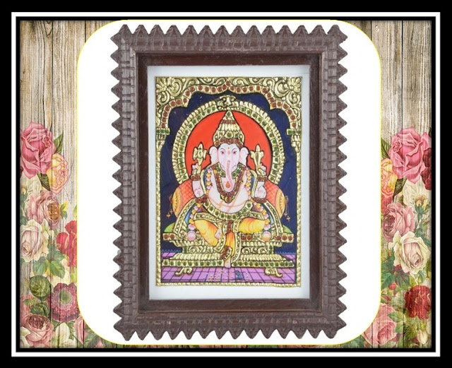 ganesha tanjore painting