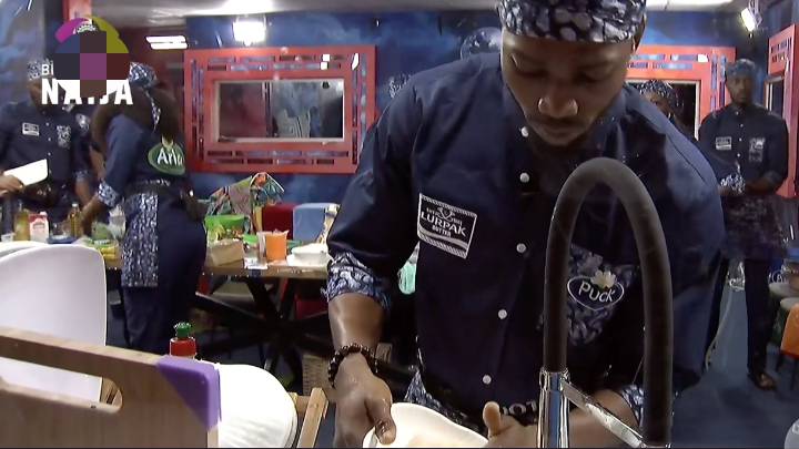 BBNaija: Pictures from today's relay cooking competition