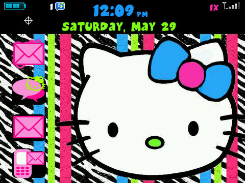 Hello Kitty Zebra Wallpaper. FREE hello kitty zebra theme