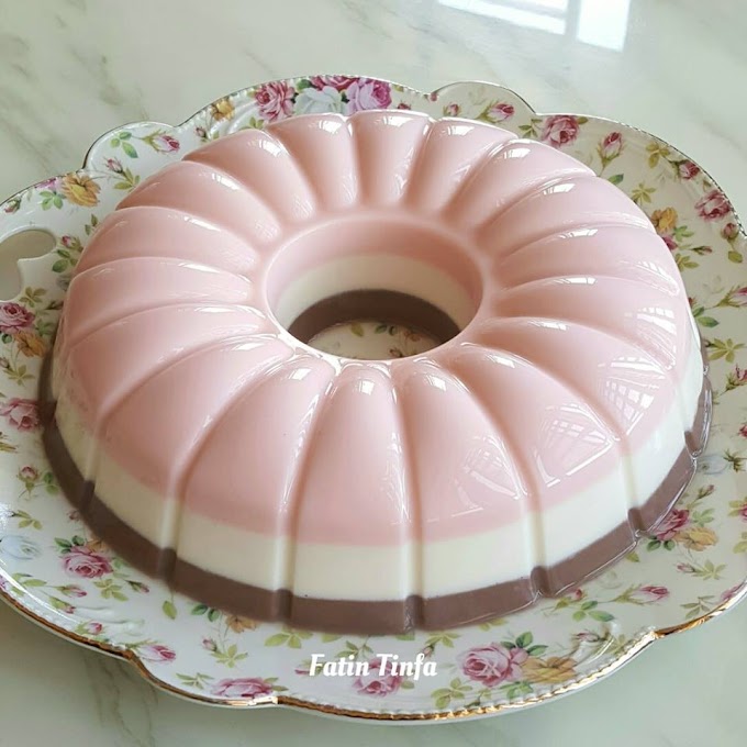 Agar-Agar Neapolitan Buat Peminat Susu