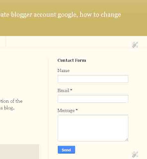 How to add contact us widget in blogger