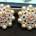 cz studed south sea pearls jumkas designs