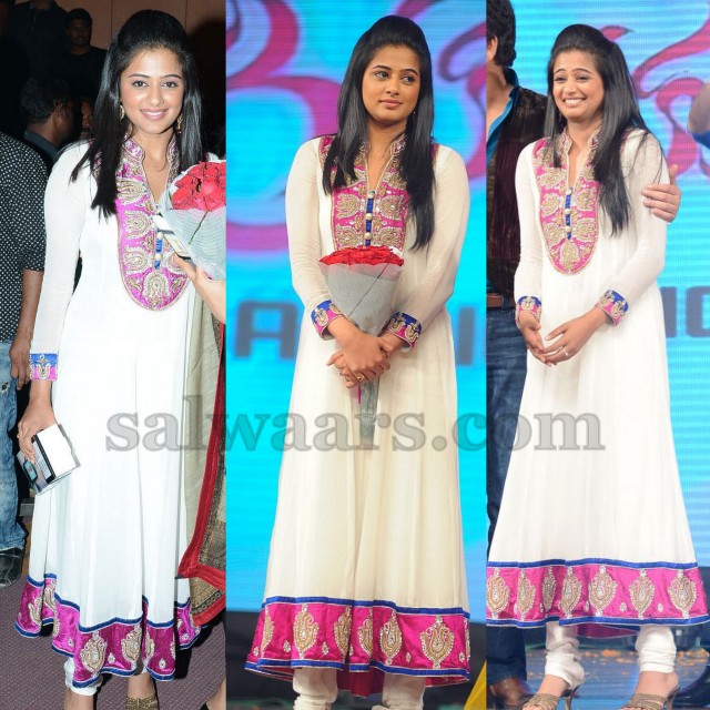 Priyamani White Georgette Salwar