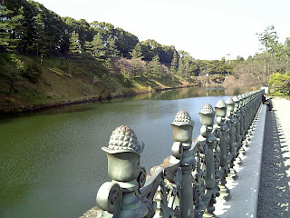 a moat of former edo castle