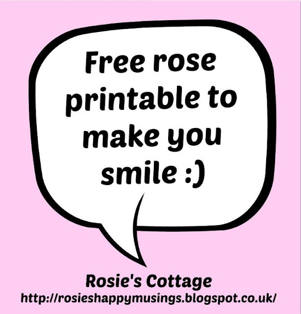 Free rose printable to make you smile