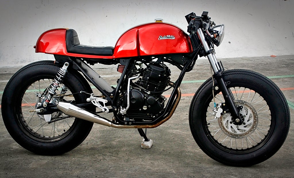 Trend Modifikasi Motor Ala Retro Cafe Racer Jap s Style 