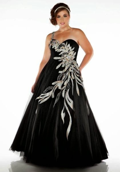  Black  Plus Size Prom  Dresses  Gowns 2014 Prom  Dresses  