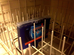 FINISH Dishwasher cleaner. Does the job without eating through your dishwasher.