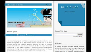 Blue Glide Blogger Template