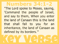 Key Verse - Numbers 34:1-2